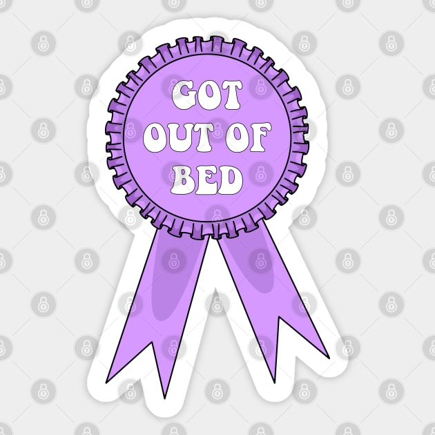 Got Out of Bed Award Sticker by Gold Star Creative